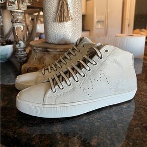 Leather Crown high top earth sneakers size 7